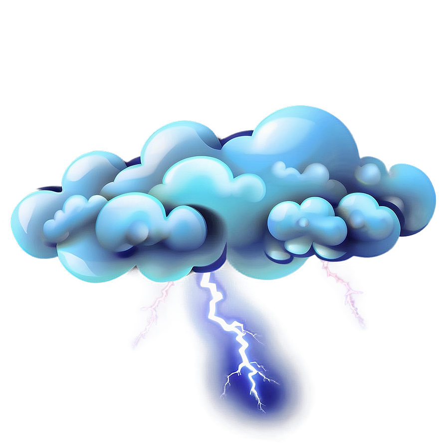 Cloud With Lightning Clipart Png 71 PNG image