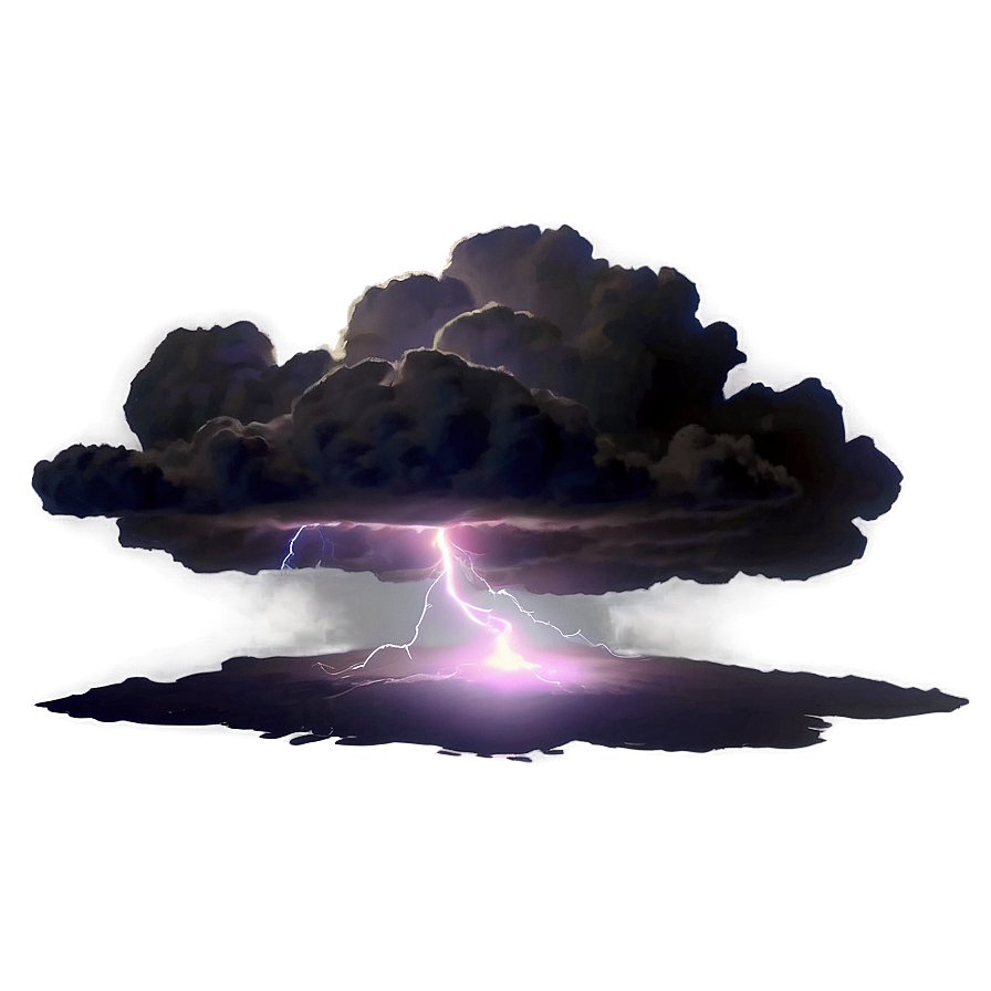 Cloud With Lightning Png 68 PNG image