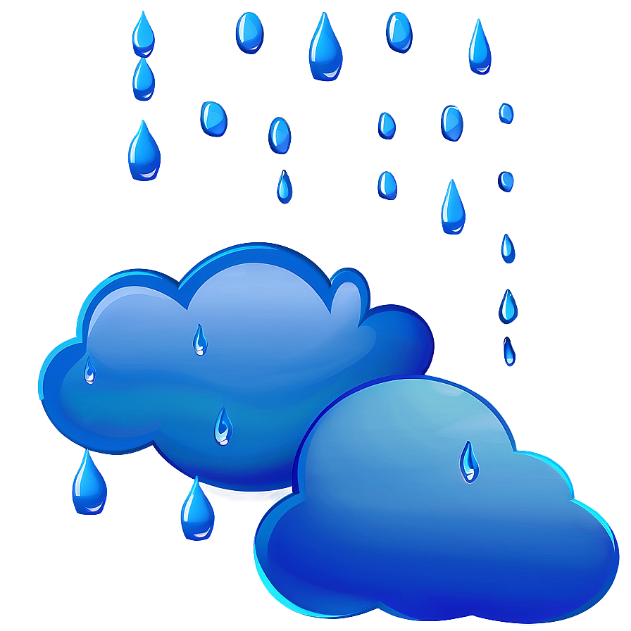 Cloud With Raindrops Clipart Png Dqi39 PNG image