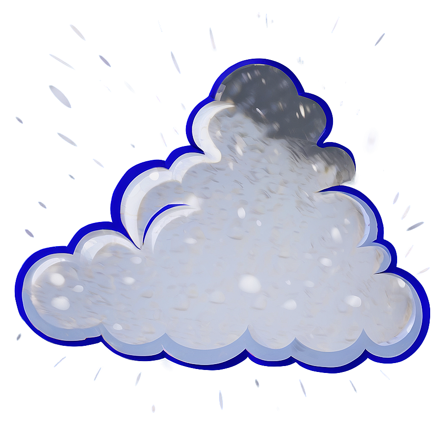 Cloud With Snow Clipart Png 05252024 PNG image