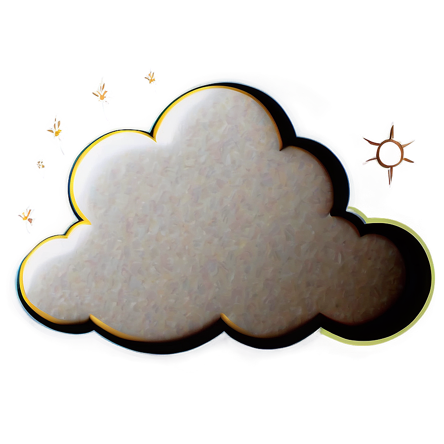 Cloud With Sun Clipart Png 7 PNG image