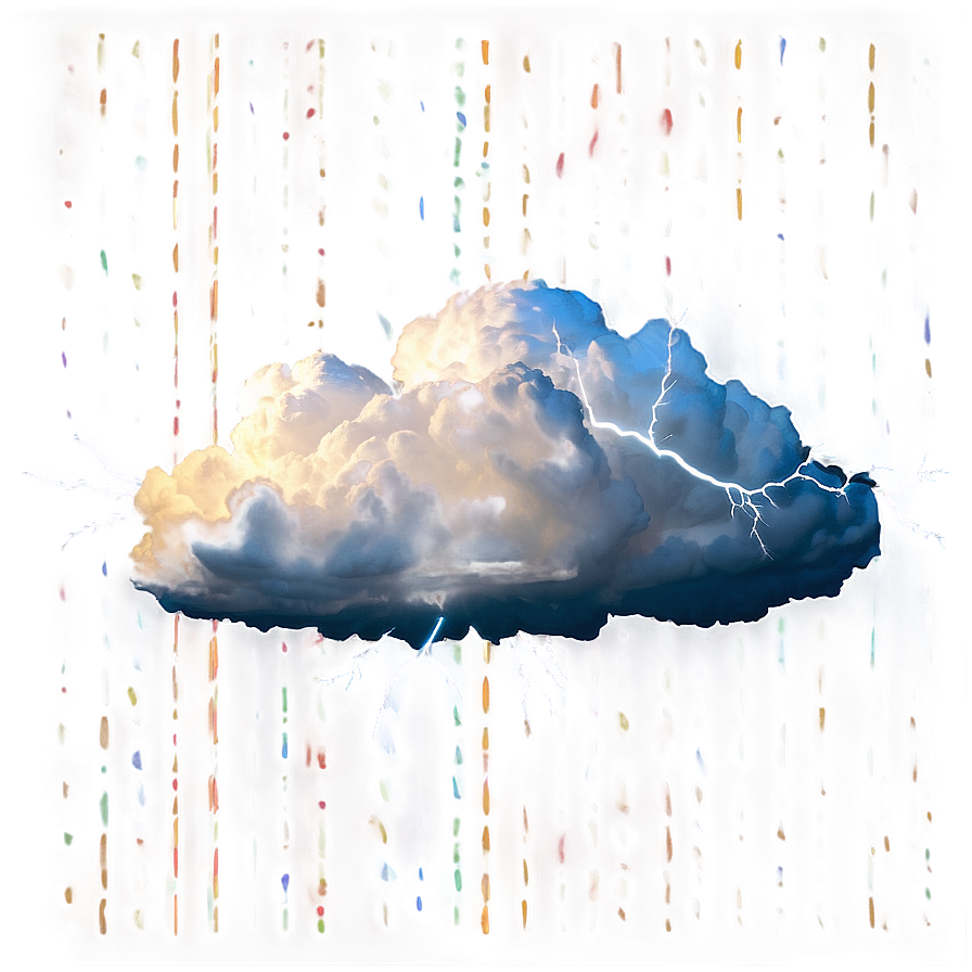 Clouds With Lightning Png 04292024 PNG image