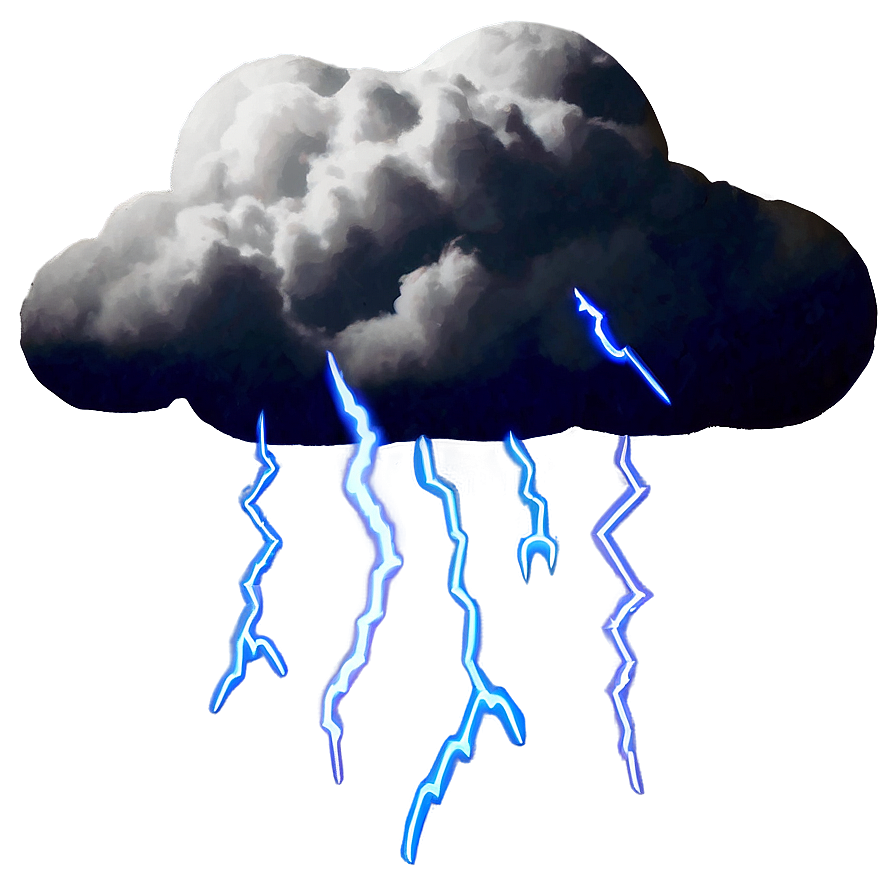 Clouds With Lightning Png Mqu PNG image