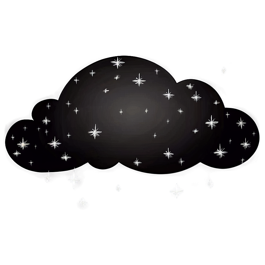 Clouds With Stars Png 04292024 PNG image