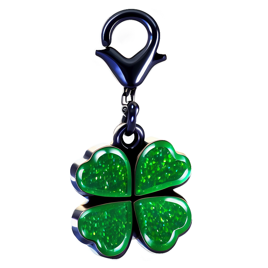 Clover Green Glitter Charm Png 27 PNG image