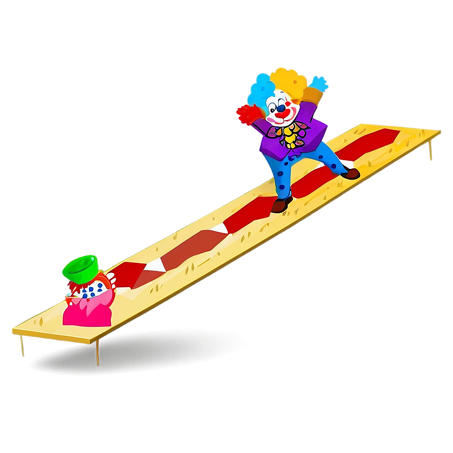 Clown Balancing Act Png 05232024 PNG image