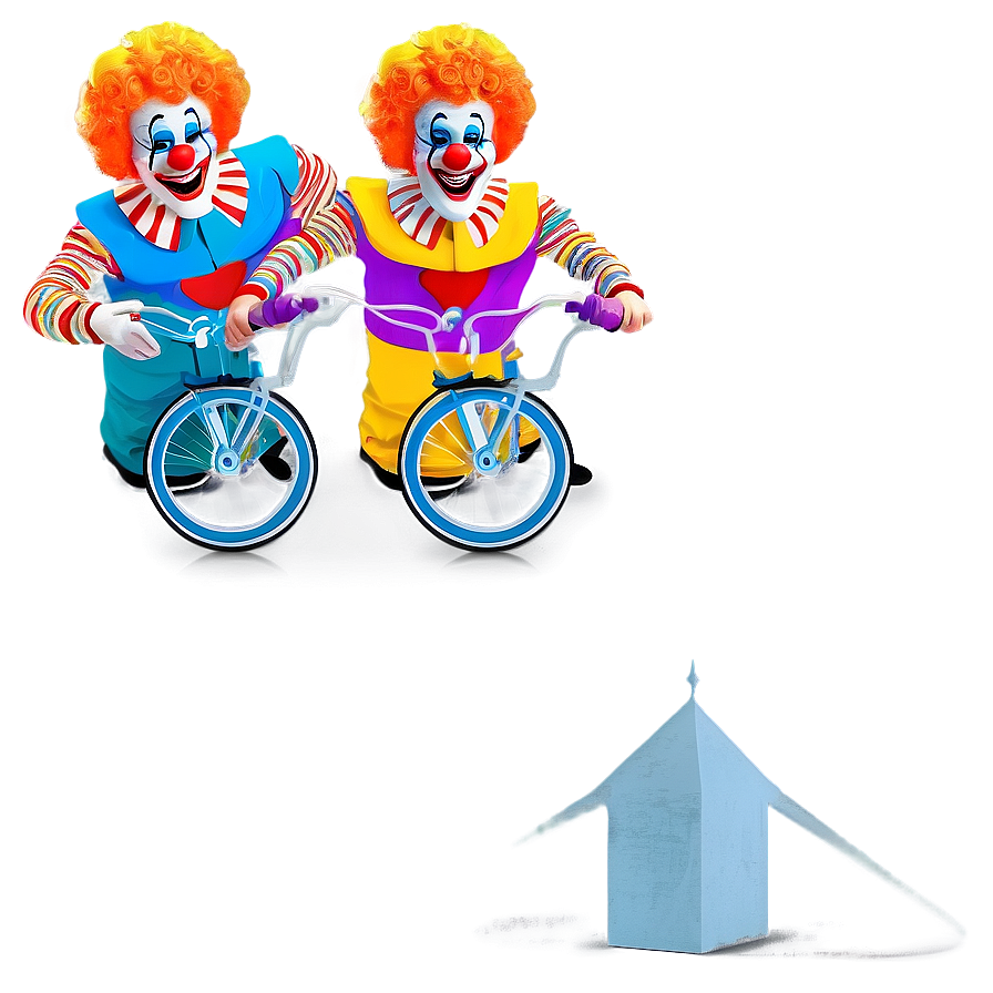 Clown Bicycle Stunt Png 05232024 PNG image