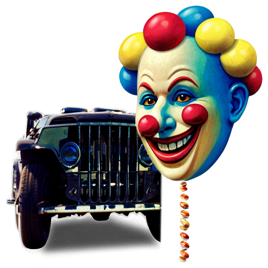 Clown Emoji In Car Png 92 PNG image