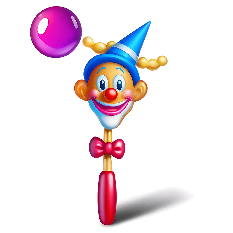 Clown Emoji With Magic Wand Png 05252024 PNG image