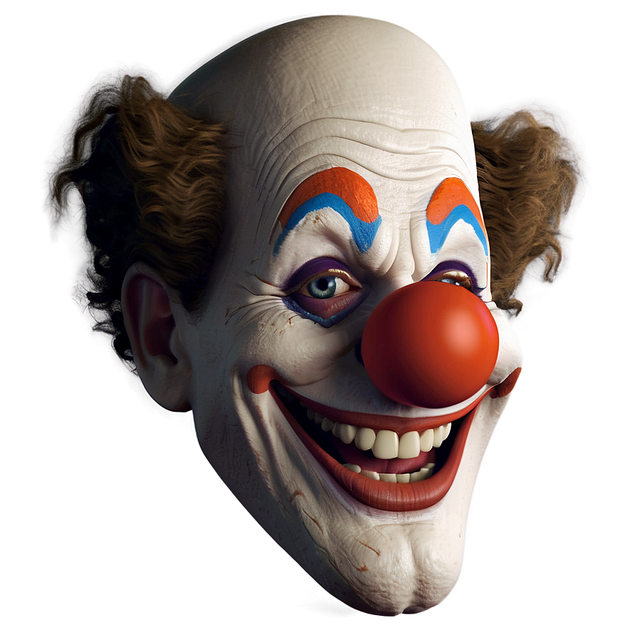 Clown Face Caricature Png Bws PNG image