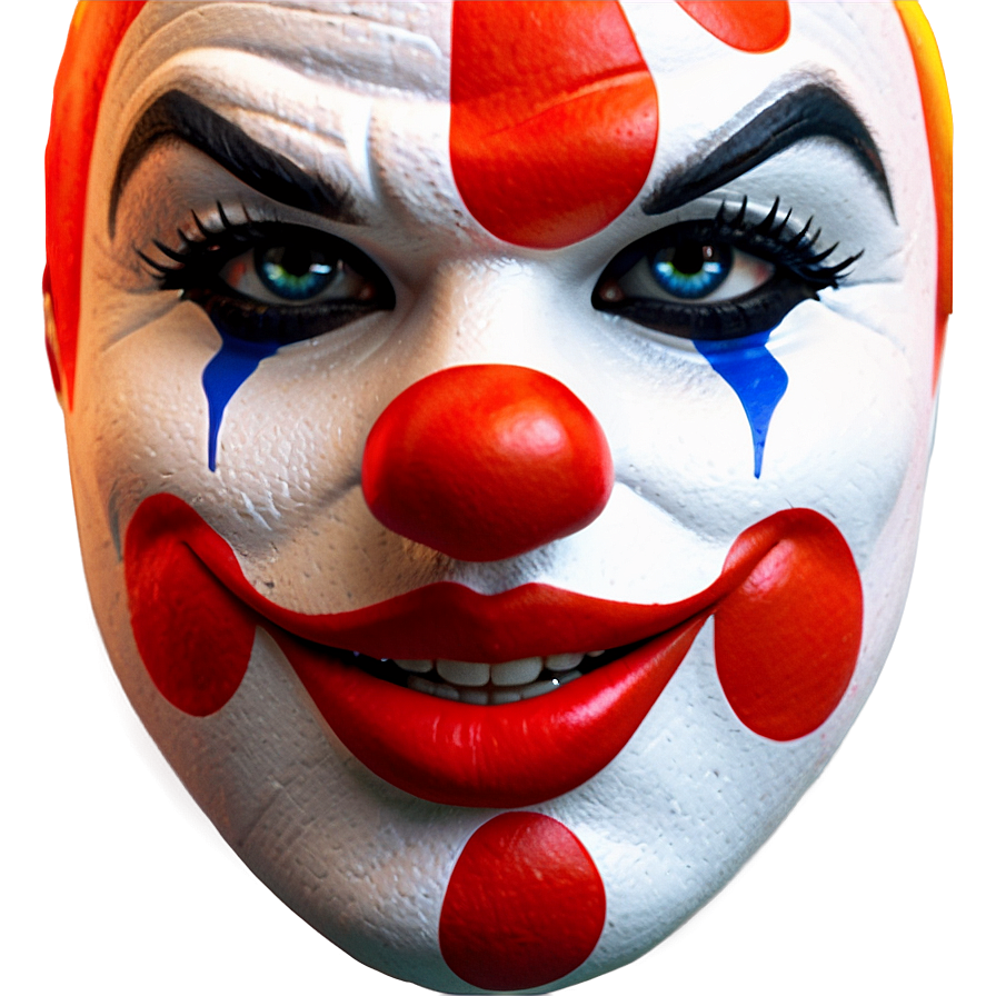 Clown Face Mask Graphic Png Eeq PNG image