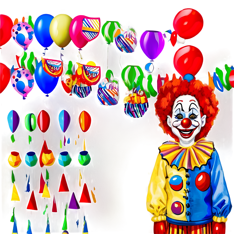 Clown Themed Party Png Xqw98 PNG image