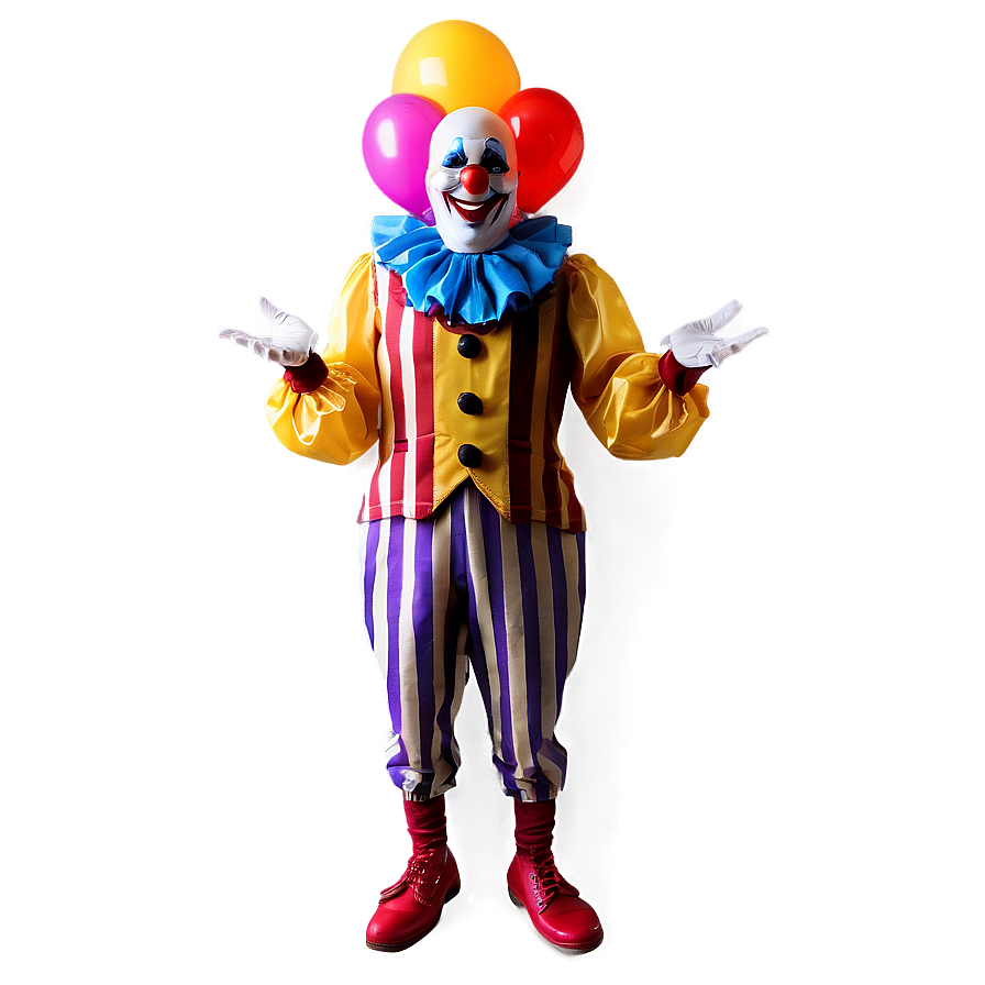 Clown With Balloons Png 05232024 PNG image