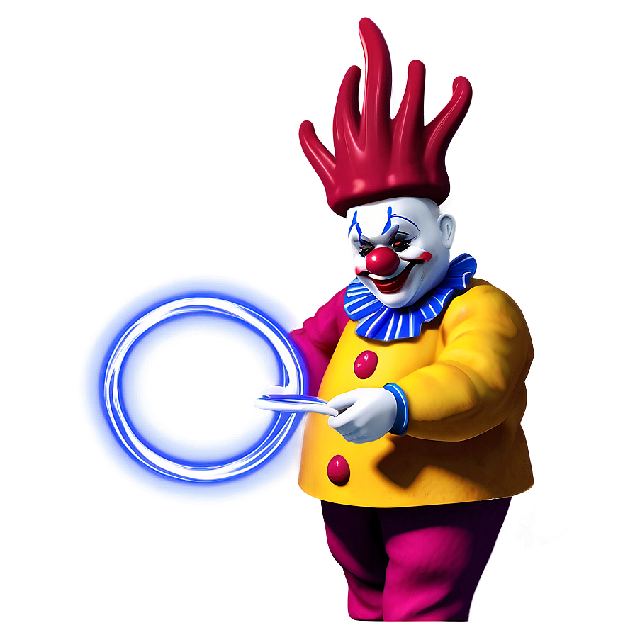 Clown With Fire Hoop Png Oqa PNG image