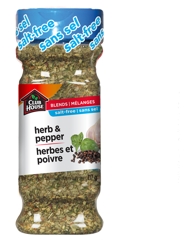 Club House Salt Free Herband Pepper Seasoning PNG image