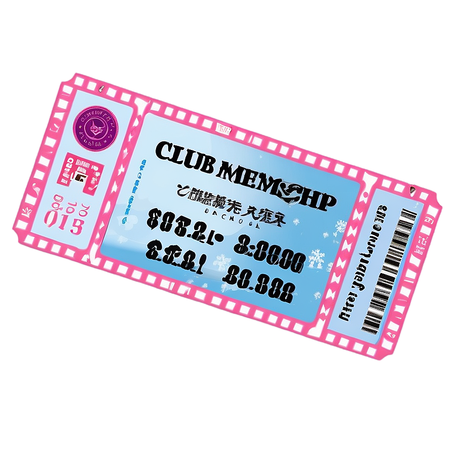 Club Membership Ticket Png Lkp PNG image