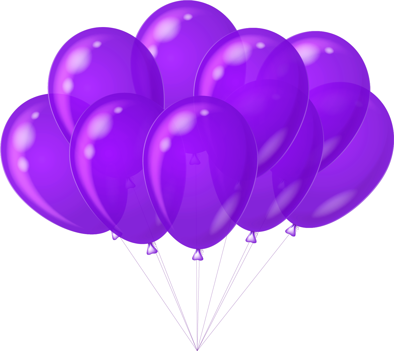 Clusterof Purple Balloons PNG image