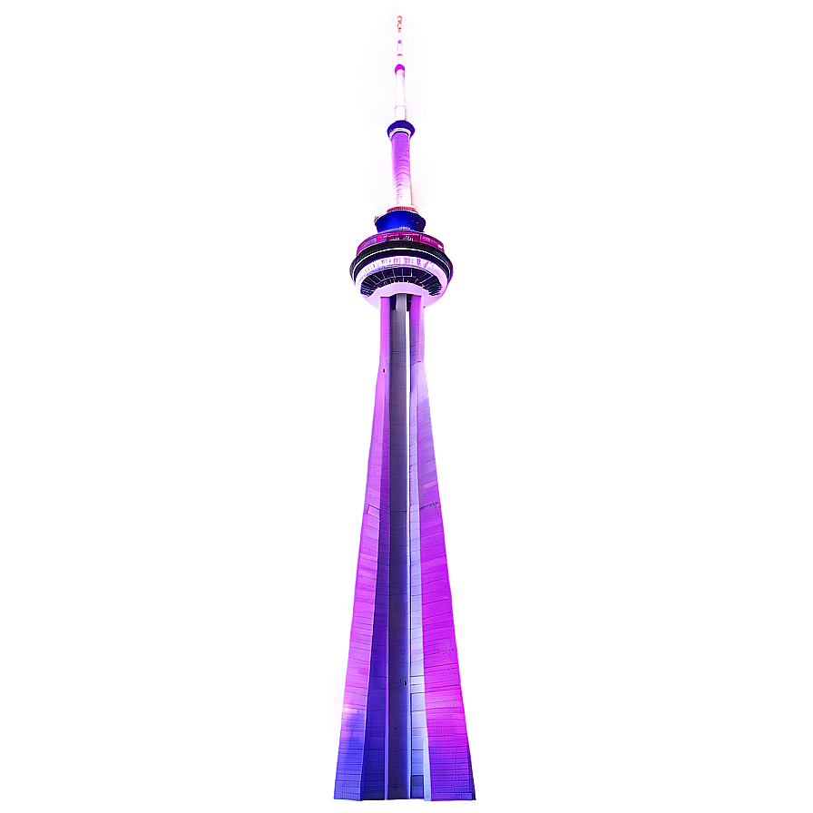 Cn Tower Twilight Glow Png Drg PNG image