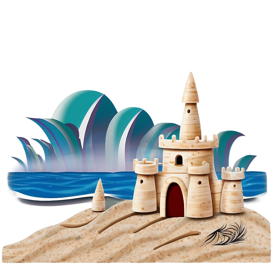 Coastal Sandcastle Png Mcf PNG image