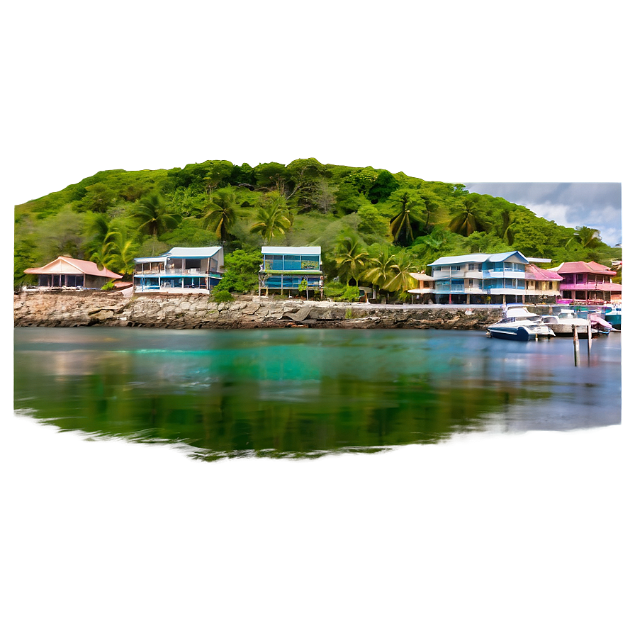 Coastal Town View Png Ays60 PNG image