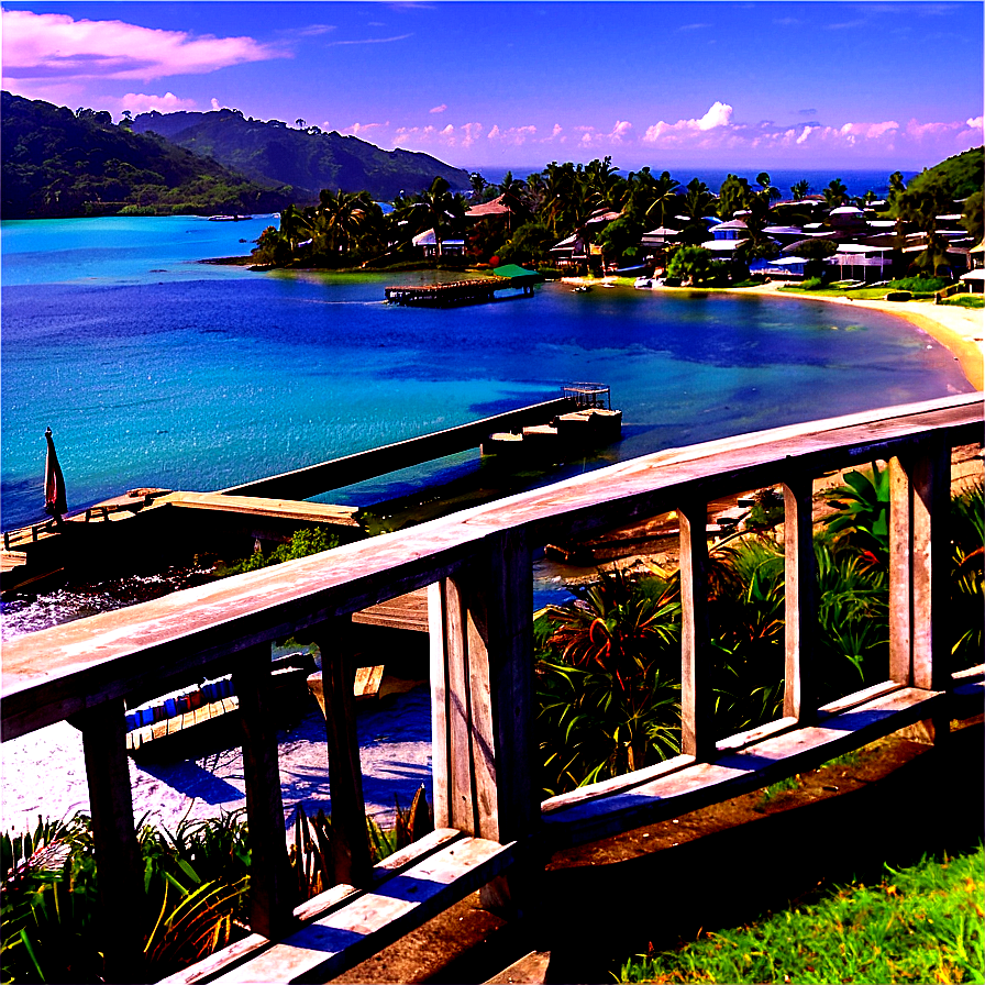 Coastal Town View Png Xbt PNG image