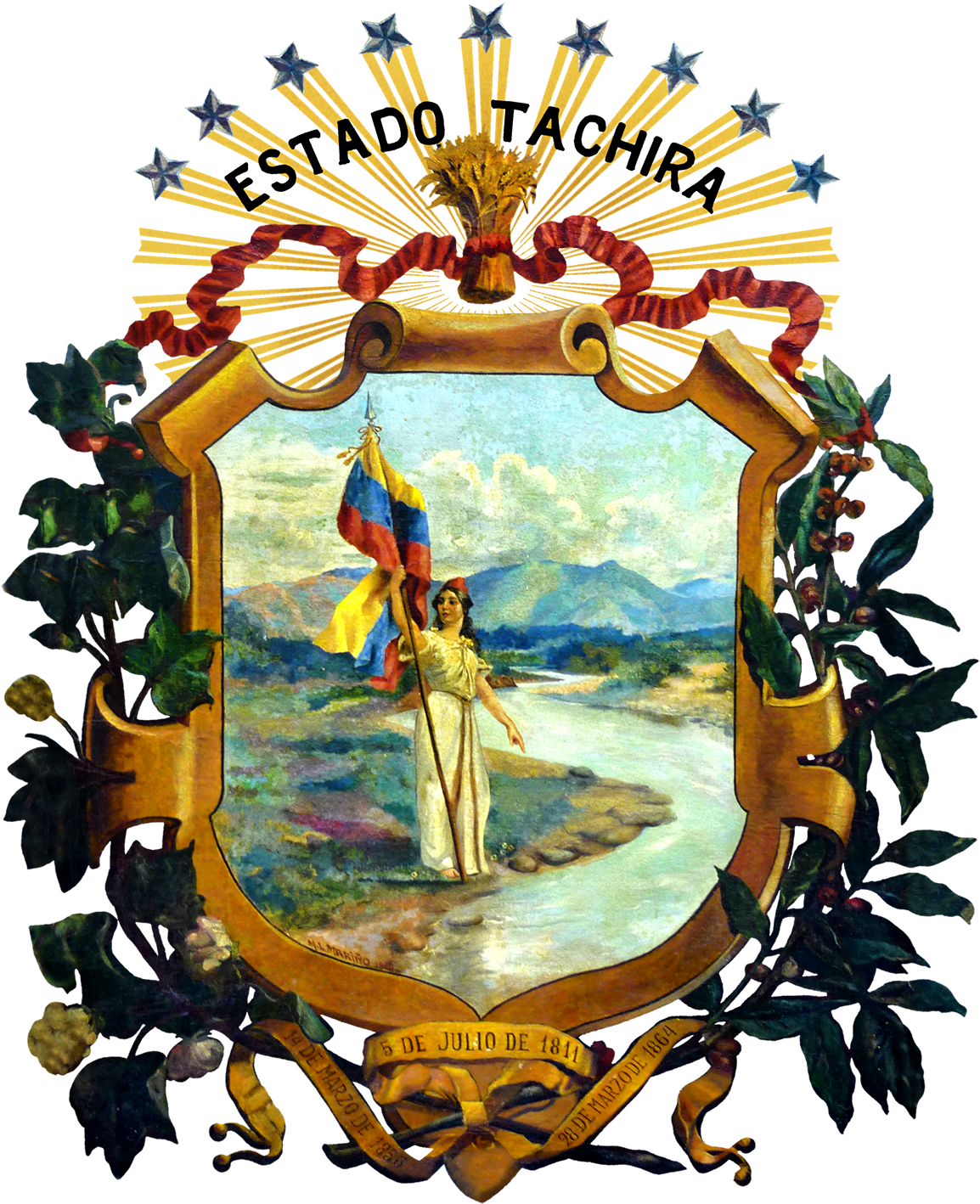 Coat_of_ Arms_of_ Tachira_ State_ Venezuela PNG image