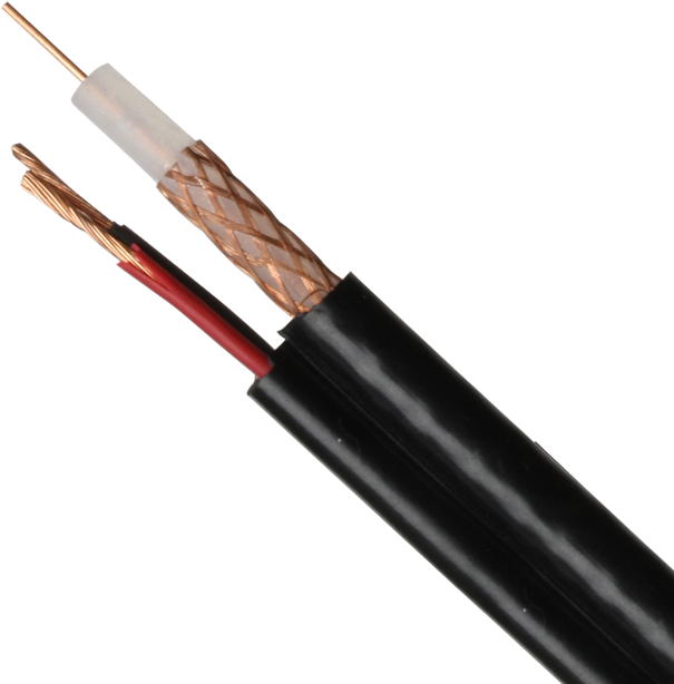 Coaxial Cable Cutaway View PNG image