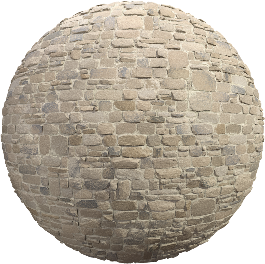 Cobblestone Sphere Texture3 D Rendering PNG image
