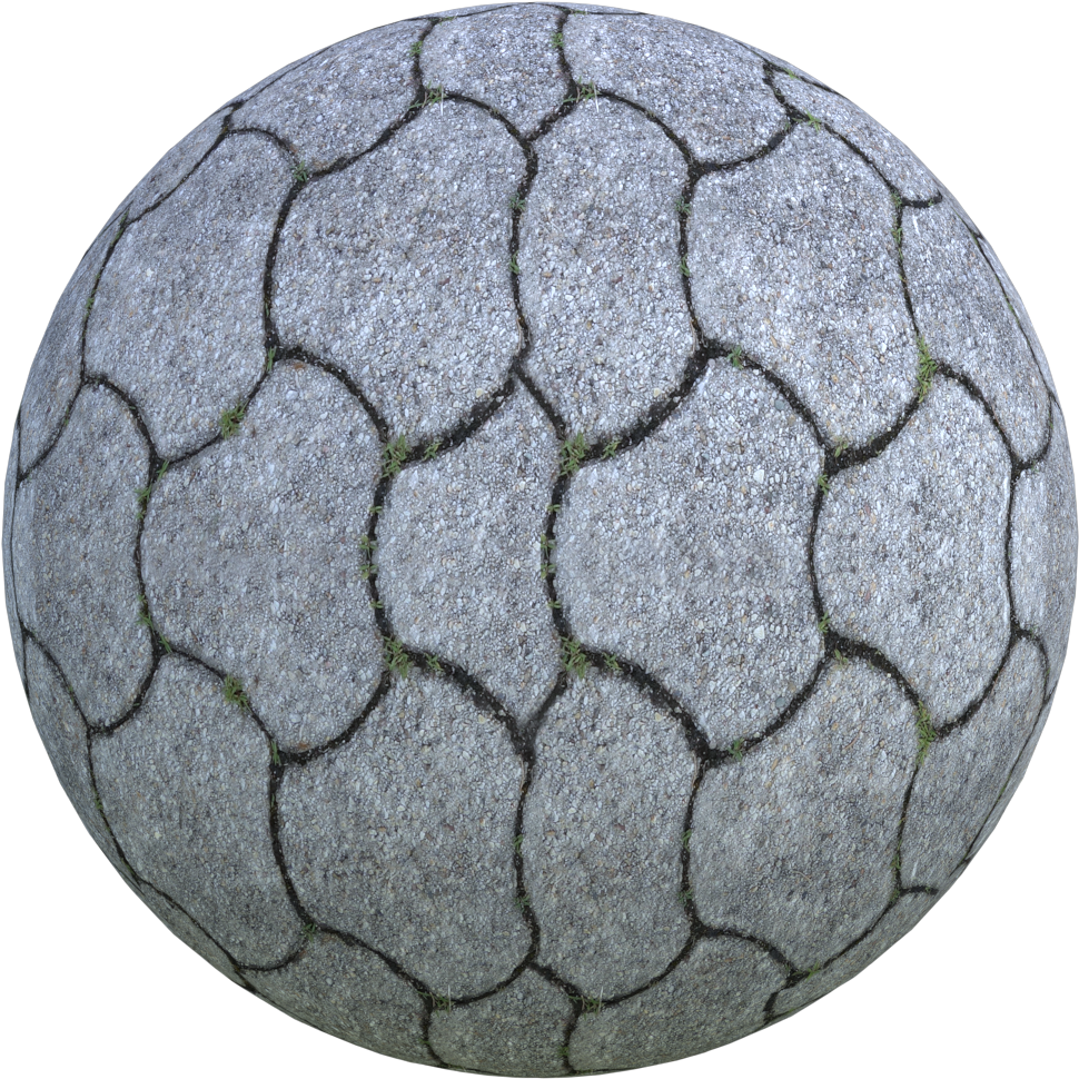 Cobblestone Texture Spherical Pattern PNG image