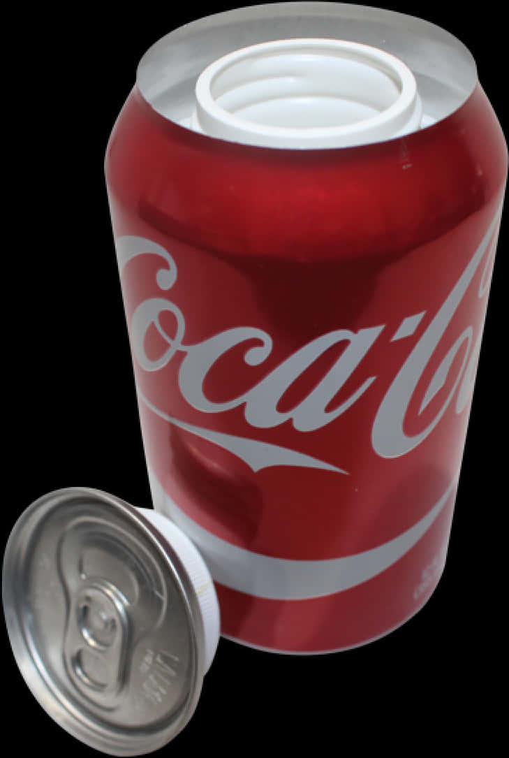 Coca Cola Canwith Detached Tab PNG image