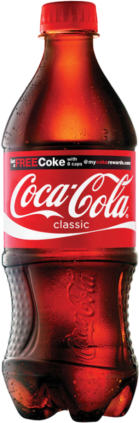 Coca Cola Classic Bottle PNG image