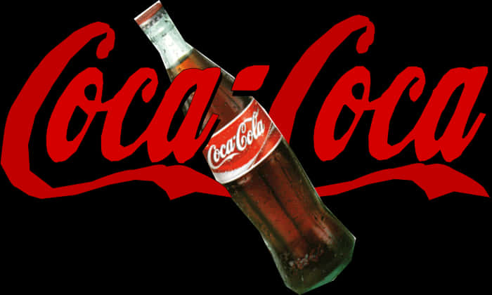 Coca Cola Logowith Bottle PNG image