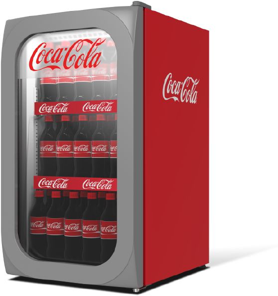 Coca Cola Refrigerator Fullof Bottles PNG image