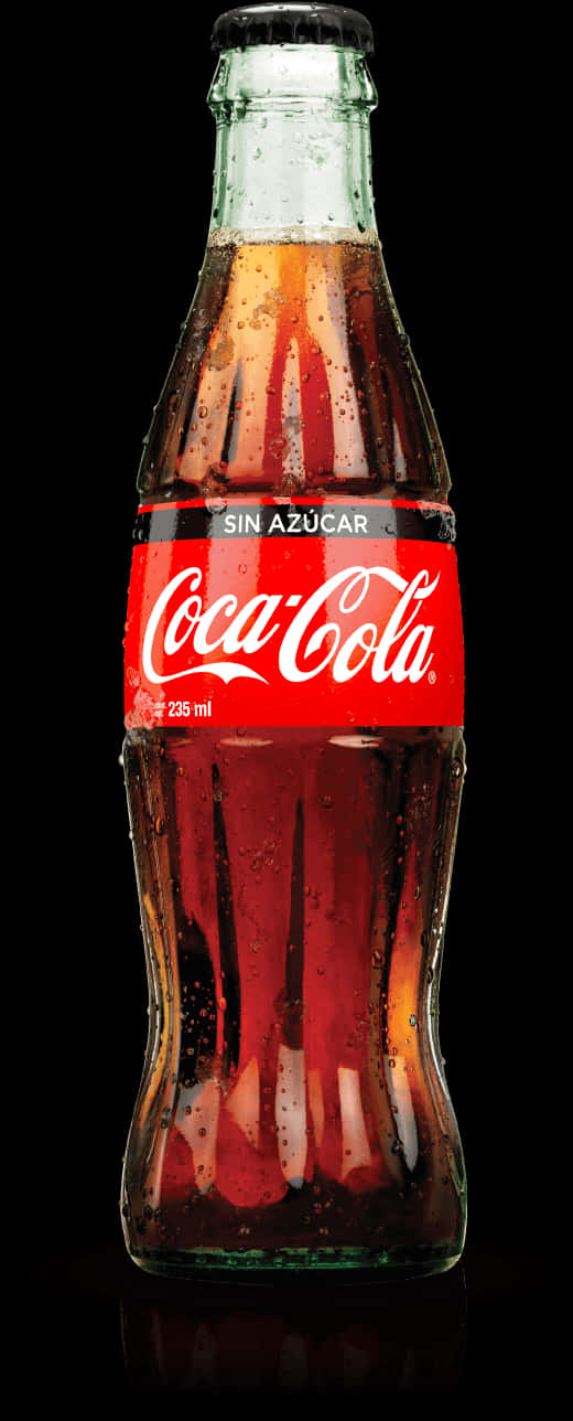 Coca Cola Sugar Free Bottle PNG image