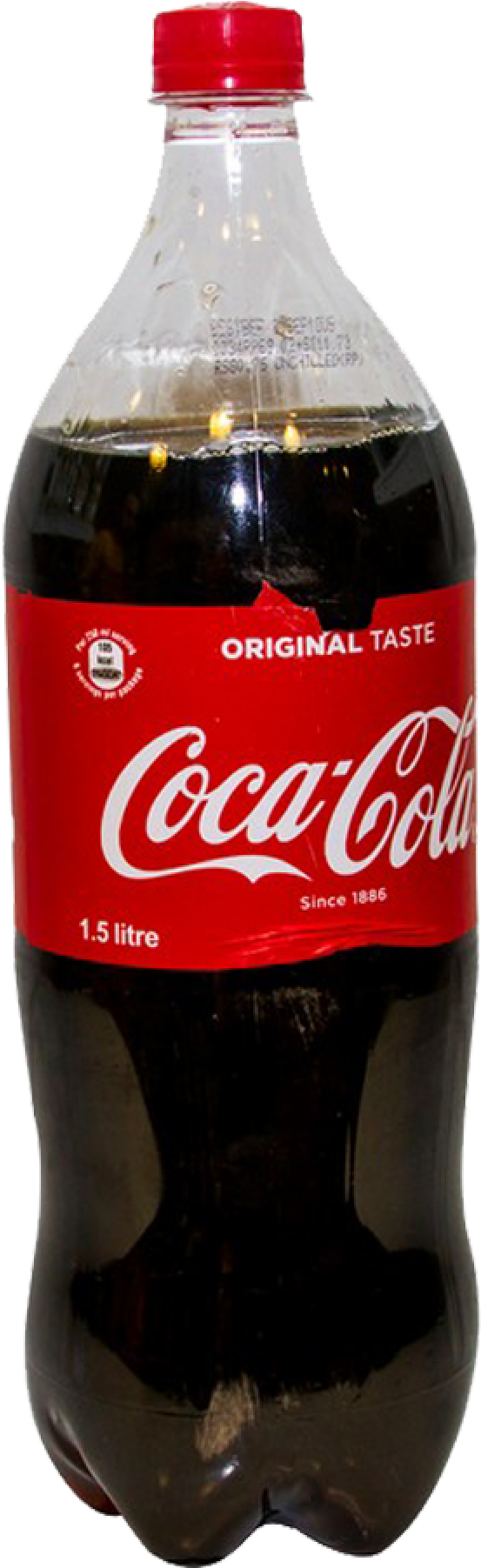 Coca Cola1.5 L Plastic Bottle PNG image