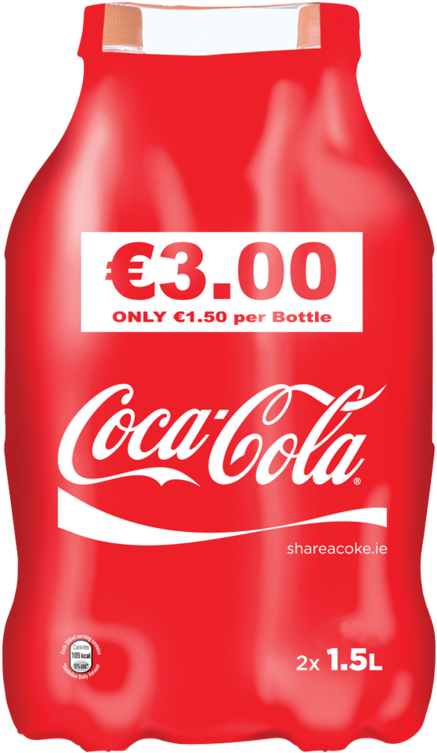 Coca Cola2 Pack Promotion PNG image