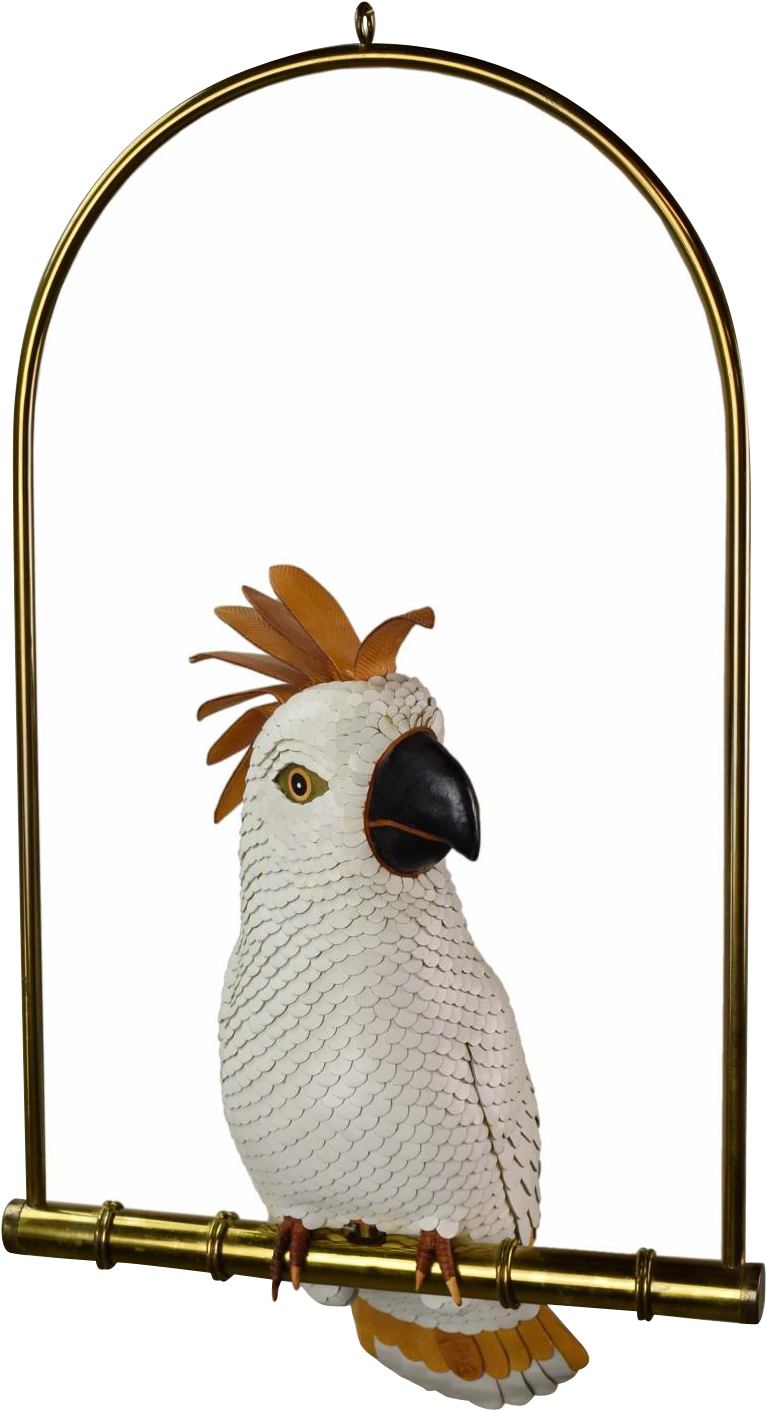 Cockatooon Brass Perch PNG image