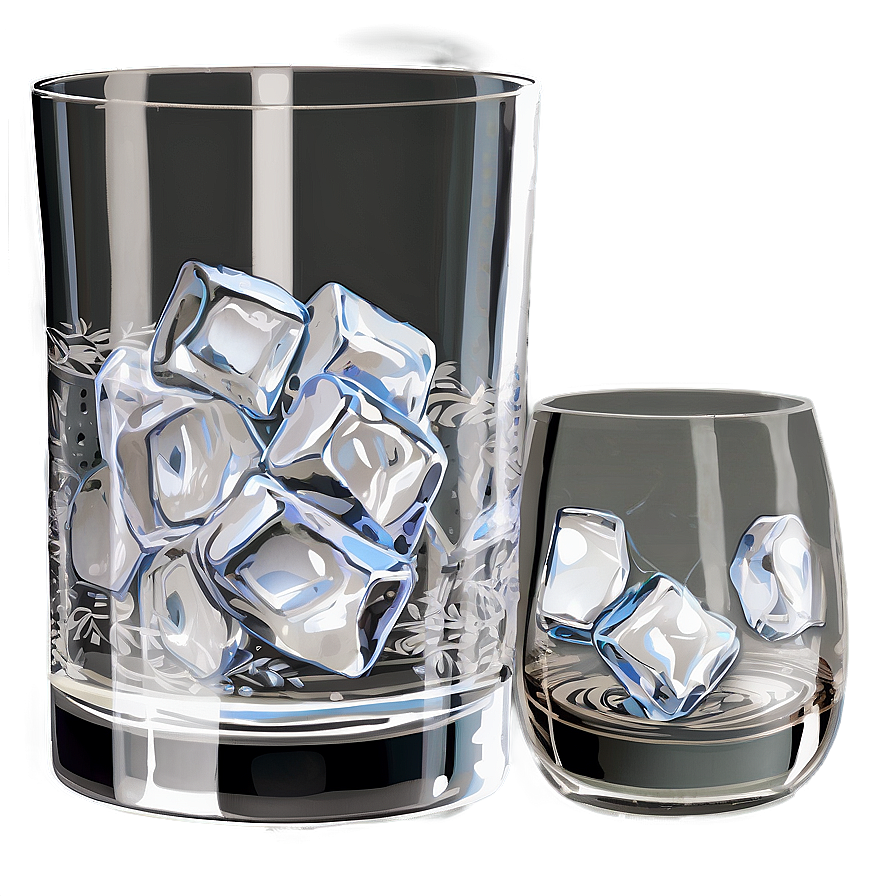 Cocktail Glass With Ice Png 06212024 PNG image