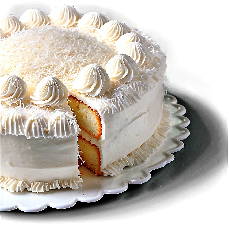 Coconut Cake Png 05042024 PNG image