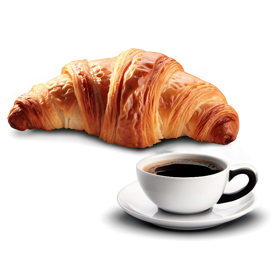Coffee And Croissant Png Alk27 PNG image