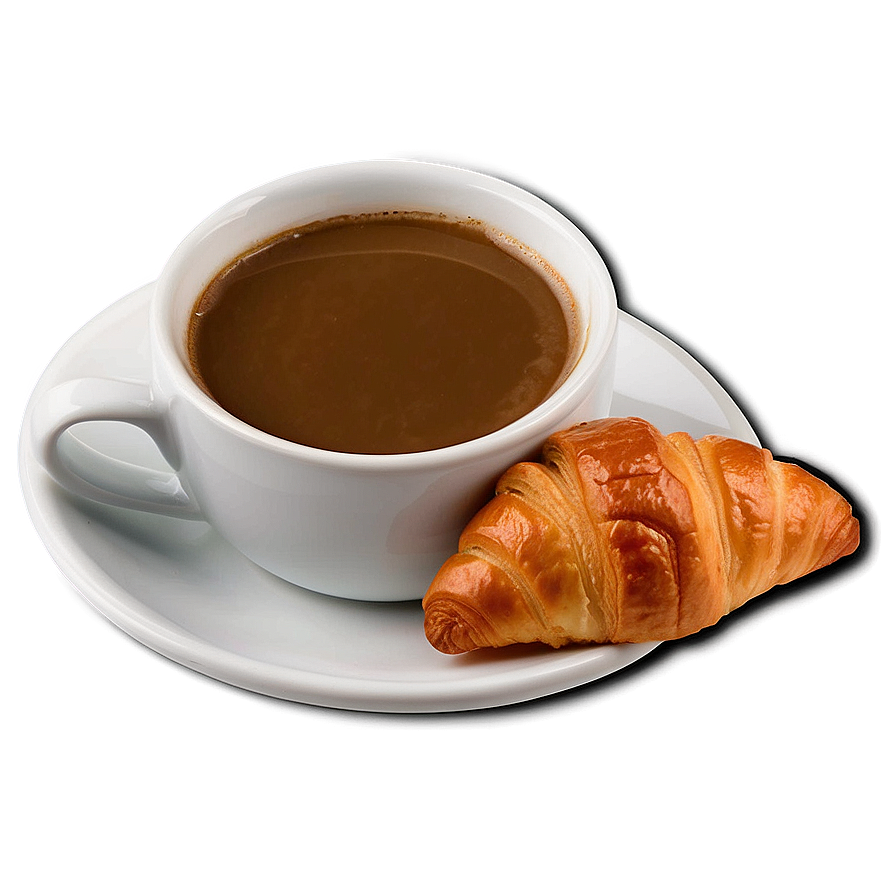 Coffee And Croissant Png Bwv87 PNG image
