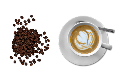 Coffee Artand Beanson Black Background.jpg PNG image
