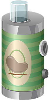 Coffee Bean Grinder Vector Illustration PNG image