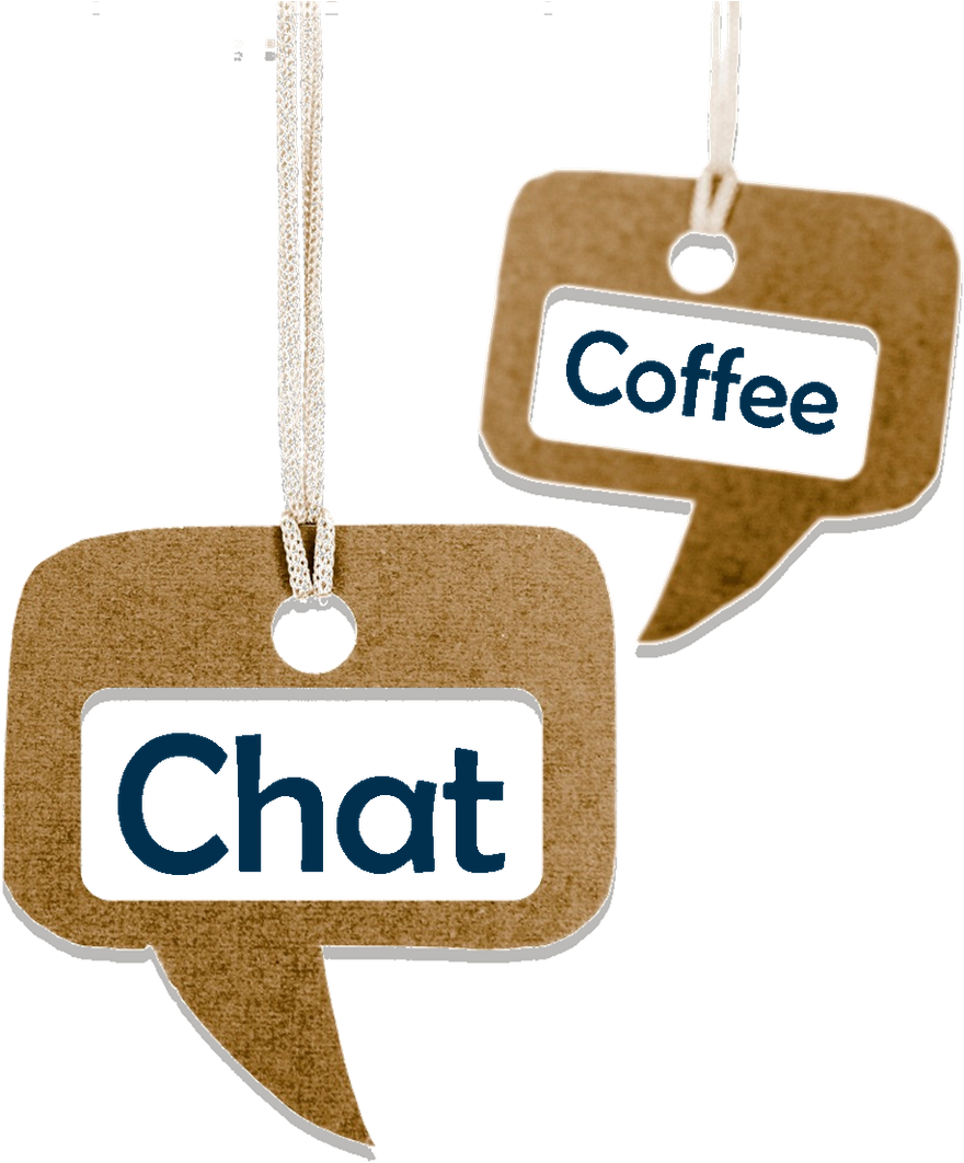 Coffee Chat Hanging Signs PNG image