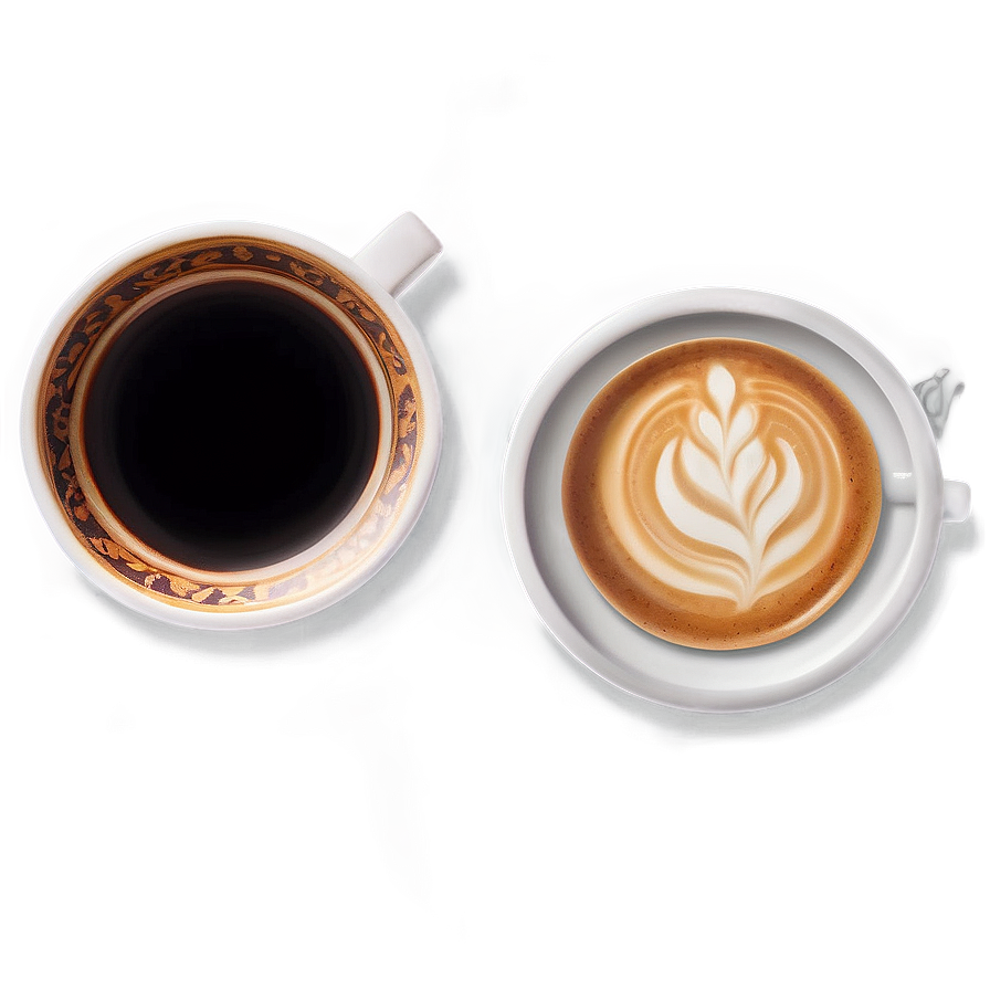 Coffee Cup And Saucer Set Png Lrj PNG image