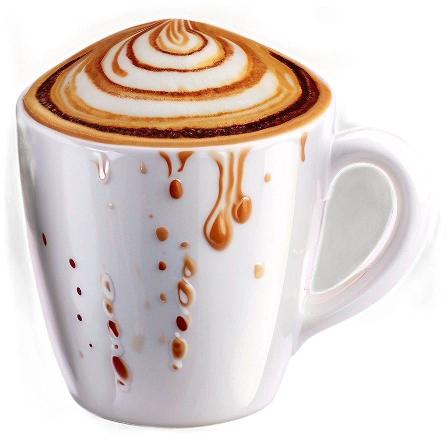 Coffee Cup With Latte Art Png 14 PNG image