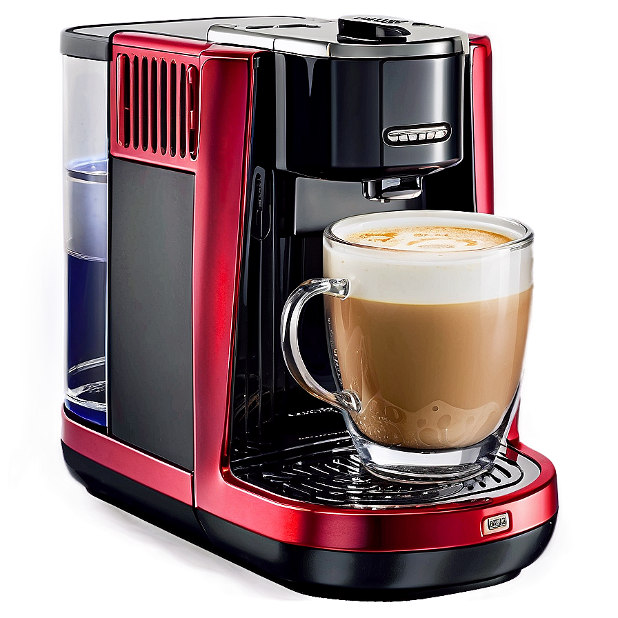 Coffee Machine With Milk Frother Png 06262024 PNG image