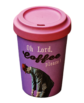 Coffee Prayer Reusable Cup PNG image