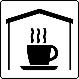 Coffee Shop Sign Icon PNG image