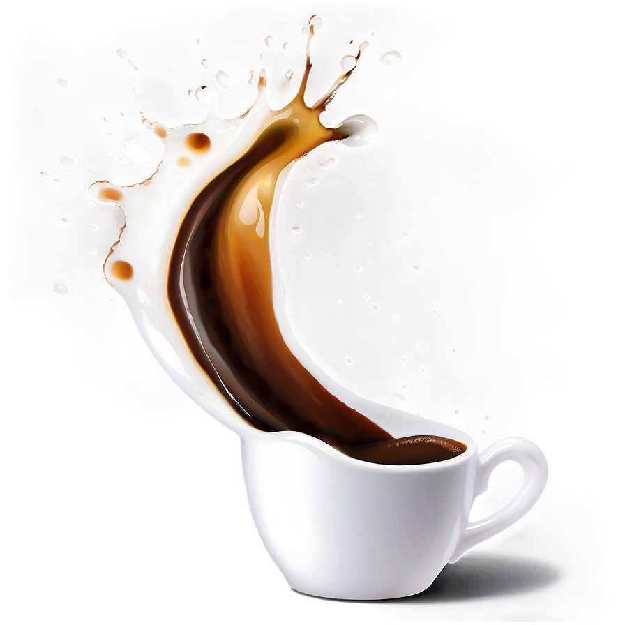 Coffee Splash A PNG image